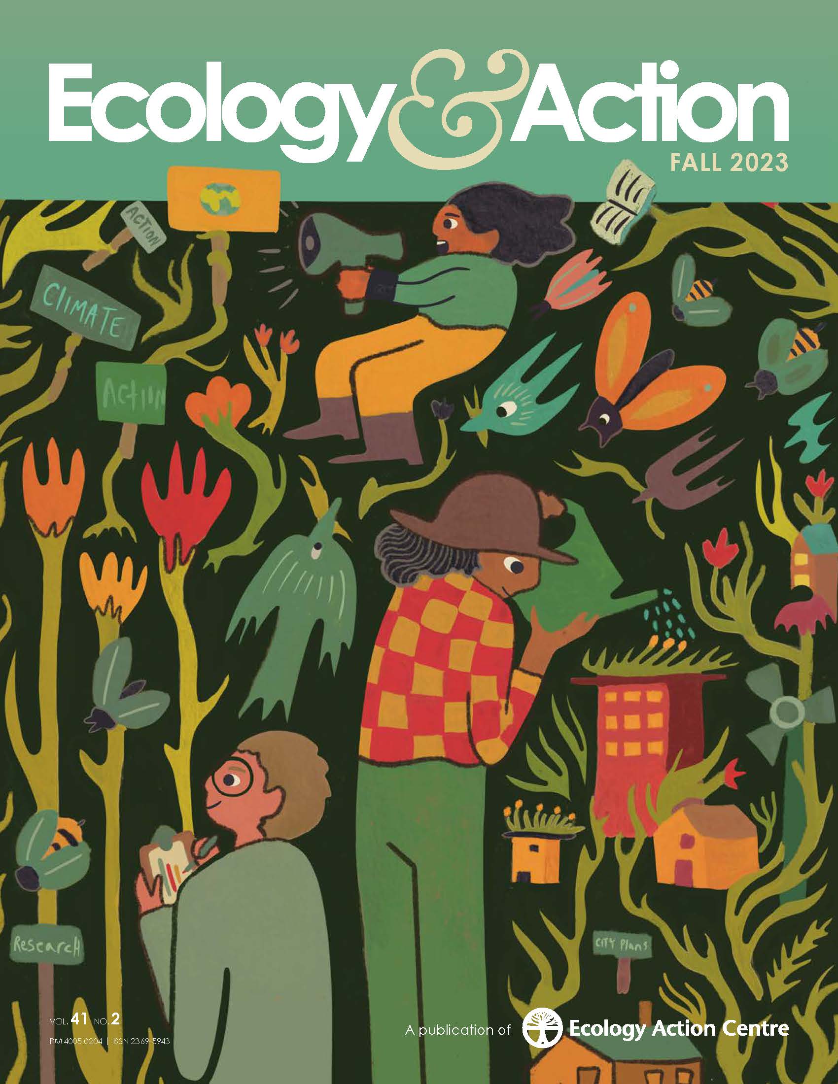 the cover of the fall 2023 issue of Ecology & Action magazine