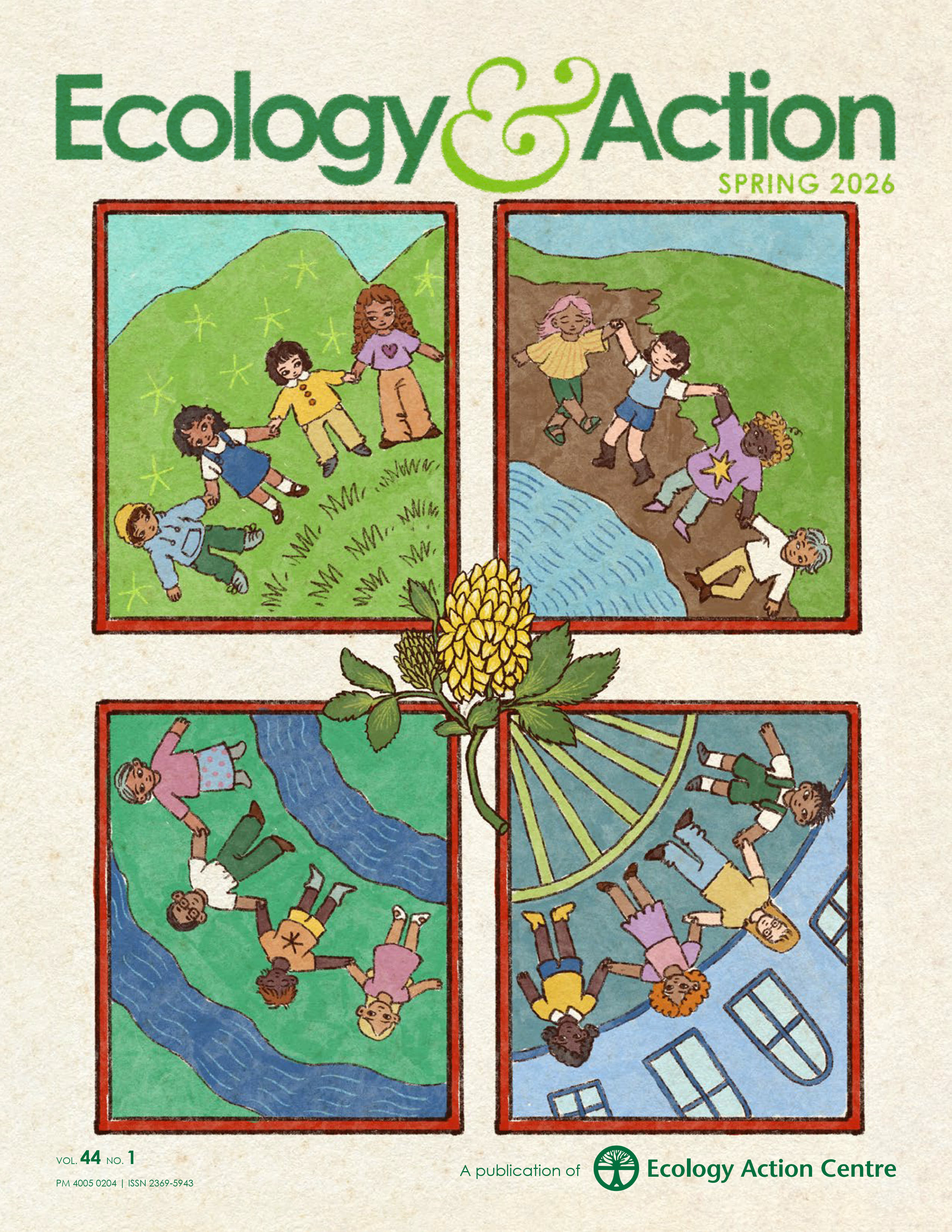 Ecology &amp; Action magazine cover from the spring 2026 issue