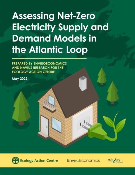 Cover page for Assessing Net-Zero Electricity Supply and Demand Models in the Atlantic Loop Report