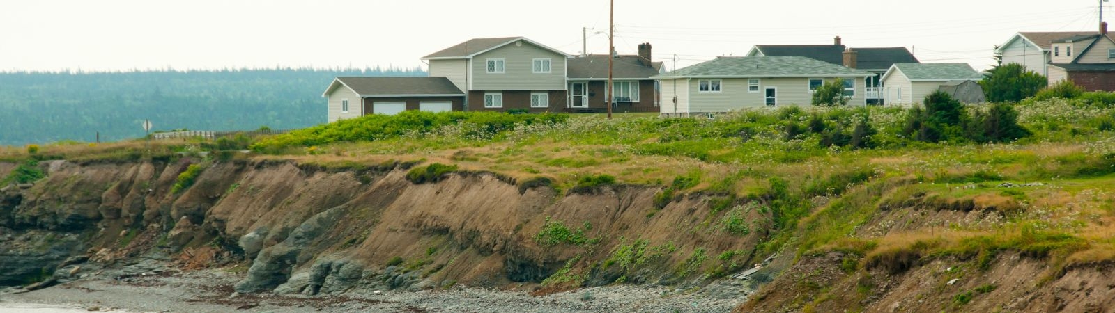 Coastal erosion along Nova Scotia's coast