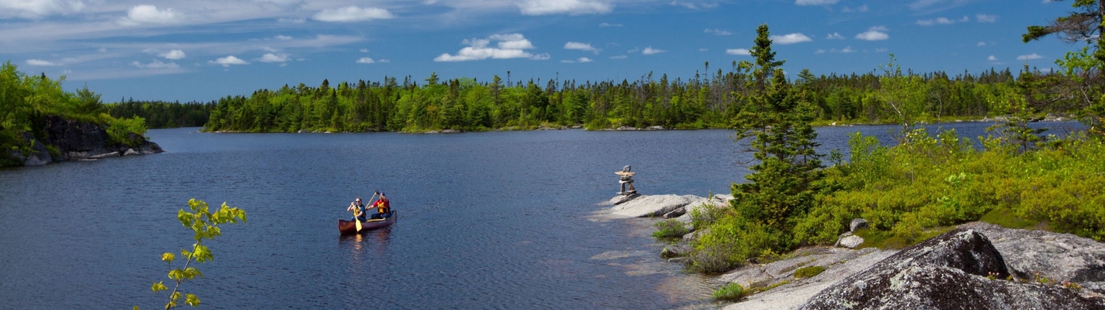 Landscape of Susies Lake on a sunny day 