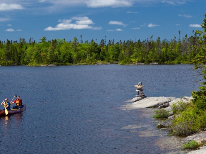 Landscape of Susies Lake on a sunny day 